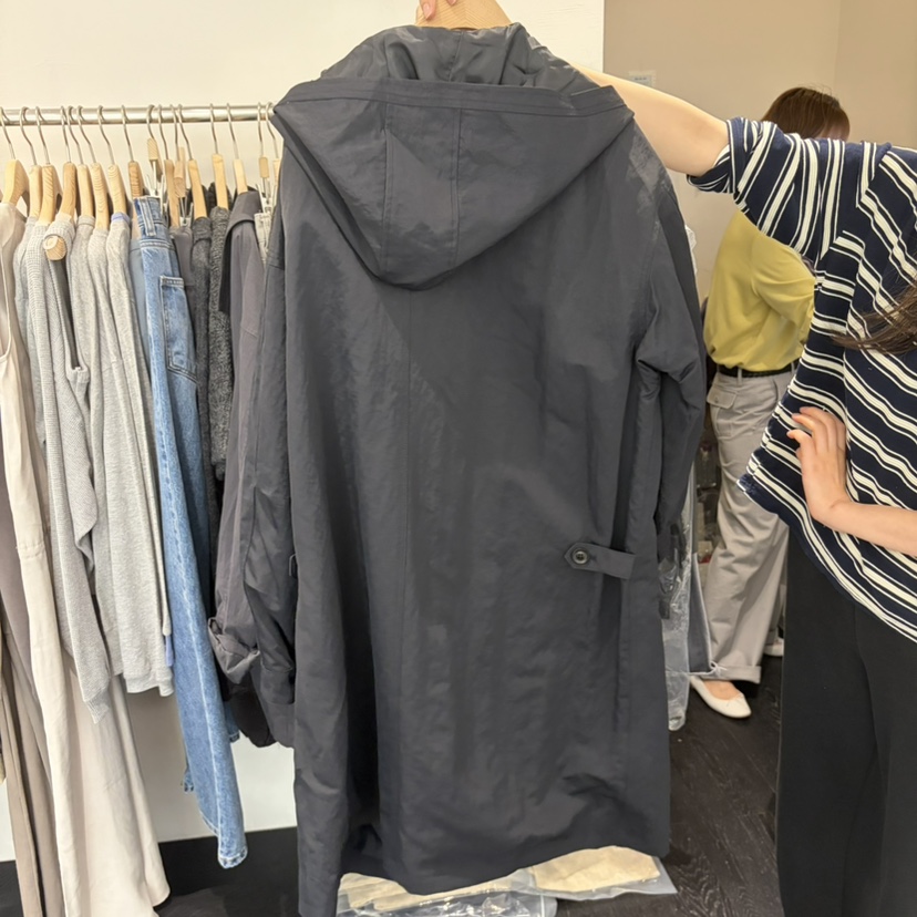 TAFFETA/MURET/ROBERTI韓國直郵女裝新款時尚休閑長款風衣TAFFETA/MURET/ROBERTI長款風衣