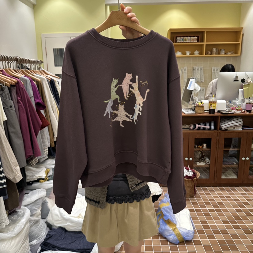 OURMOMENT東大門實拍女裝新品人氣時尚熱賣休閑真品推薦衛衣OURMOMENT衛衣圖色3