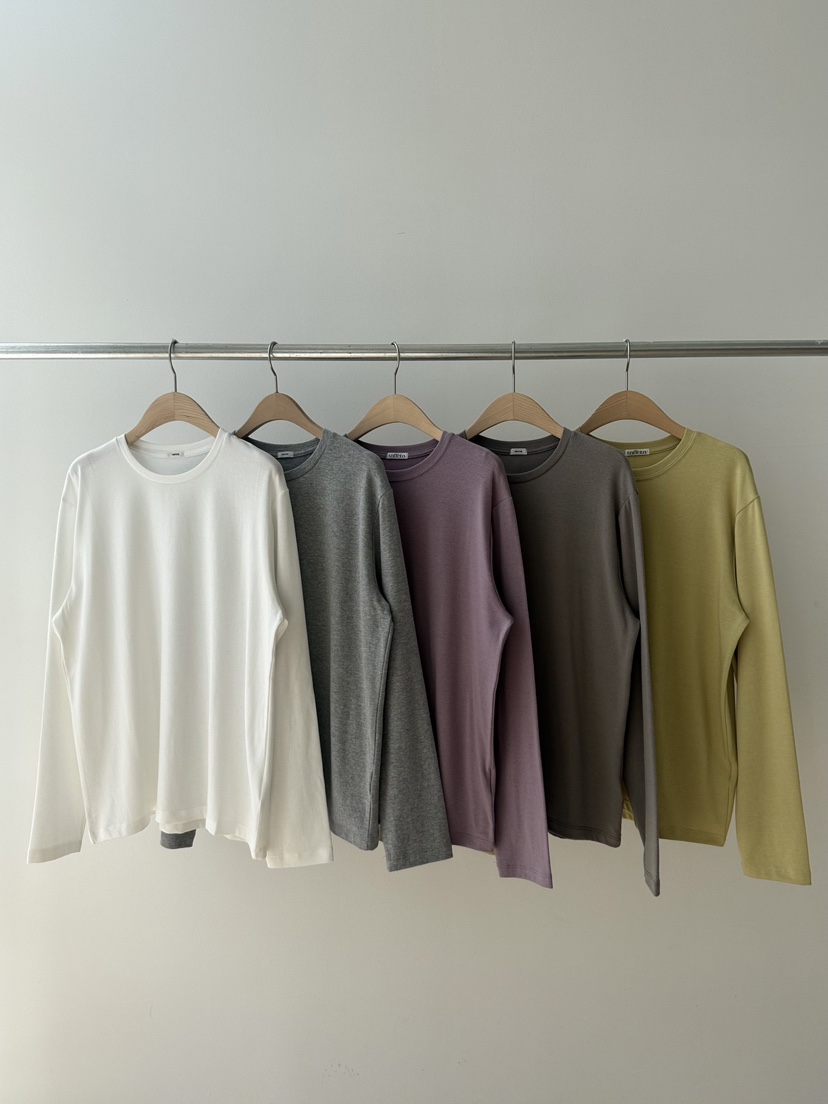 TAFFETA/MURET/ROBERTI東大門實拍女裝新款熱賣長袖T恤TAFFETA/MURET/ROBERTI長袖T恤圖色4左四色