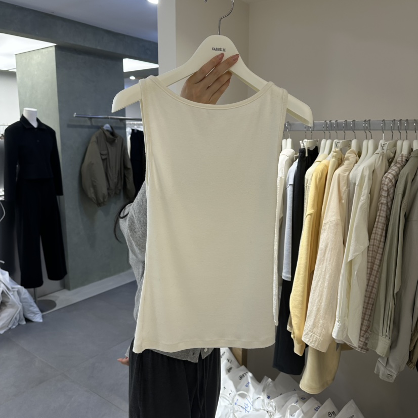 GABRIELLE東大門直郵女士新品推薦熱賣真品吊帶背心船領無袖GABRIELLE吊帶/背心圖色1