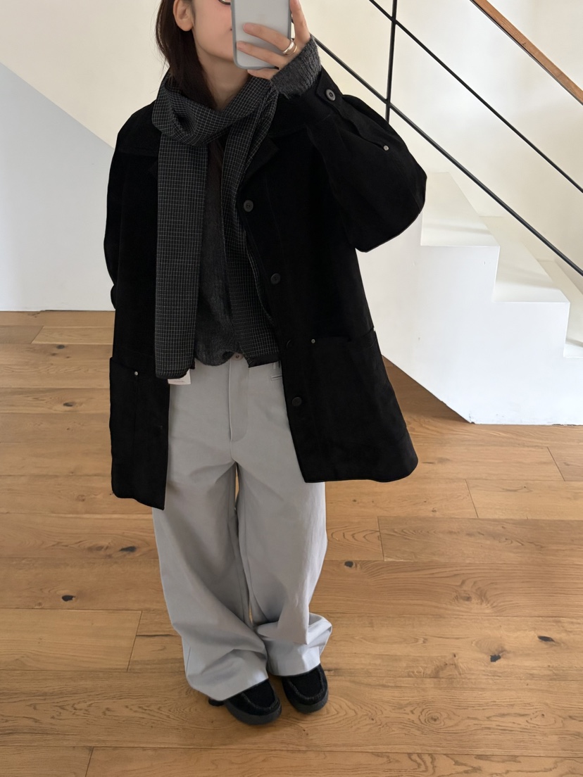 TAFFETA/MURET/ROBERTI東大門直郵女裝新款時尚夾克豬皮TAFFETA/MURET/ROBERTI夾克圖色1