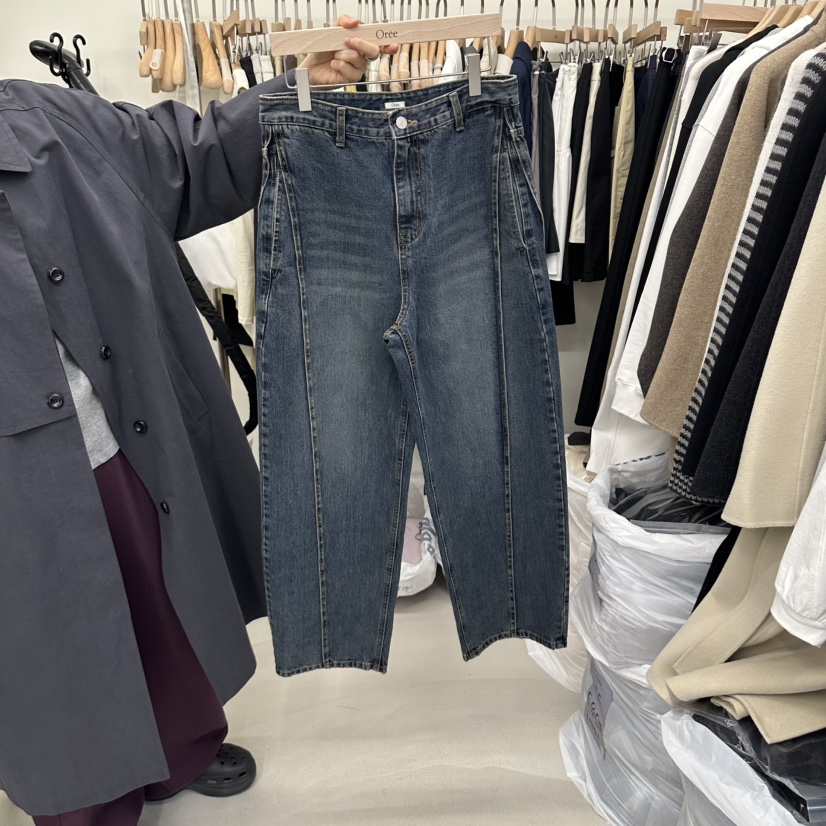 OREE韓國代購女裝新品休閑真品時尚熱賣推薦人氣牛仔褲Oree牛仔褲圖色1