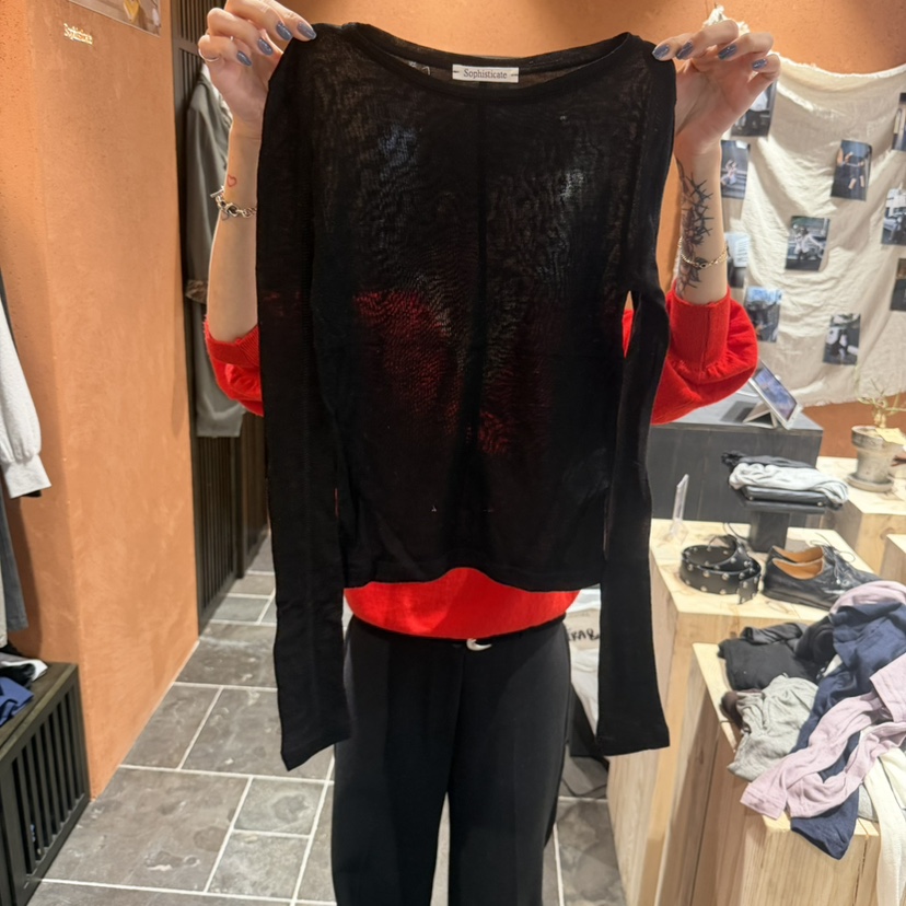 SOPHISTICATE韓國直郵女裝新款時尚真品推薦休閑人氣長袖T恤SOPHISTICATE長袖T恤圖色5黑色