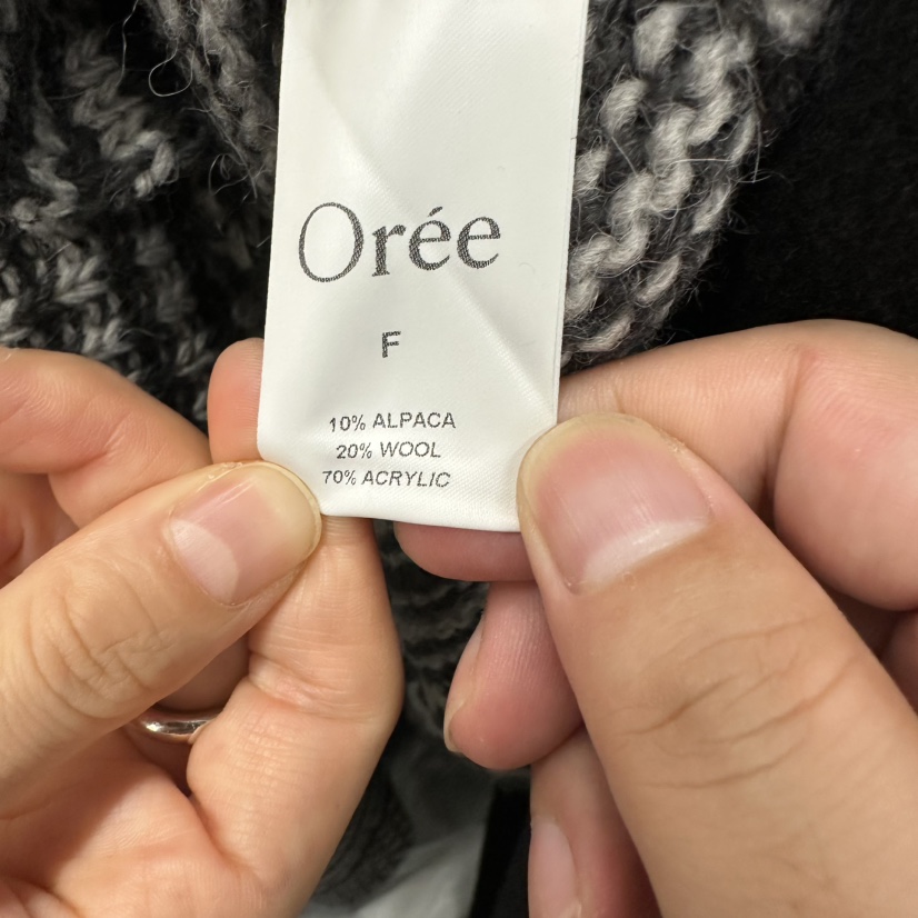 OREE韓國直郵女裝新款熱賣真品時尚人氣休閑推薦毛衣開襟衫Oree毛衣