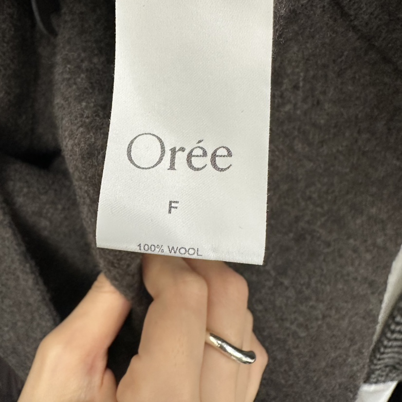 OREE韓國直郵女士新品人氣熱賣時尚真品休閑短款大衣手工Oree短款大衣