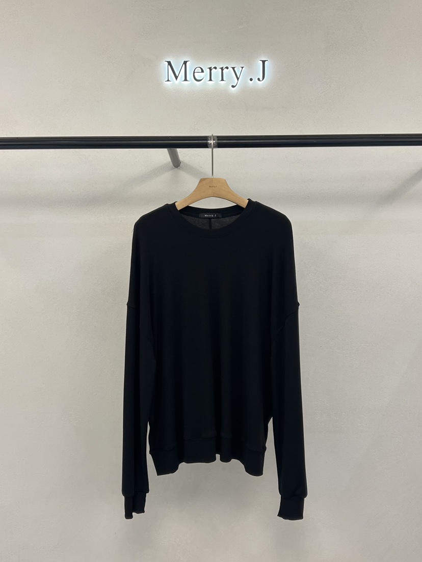 MERRY-J韓國直郵女士新品時尚推薦真品人氣長袖T恤柔軟寬松MERRY-J長袖T恤圖色2