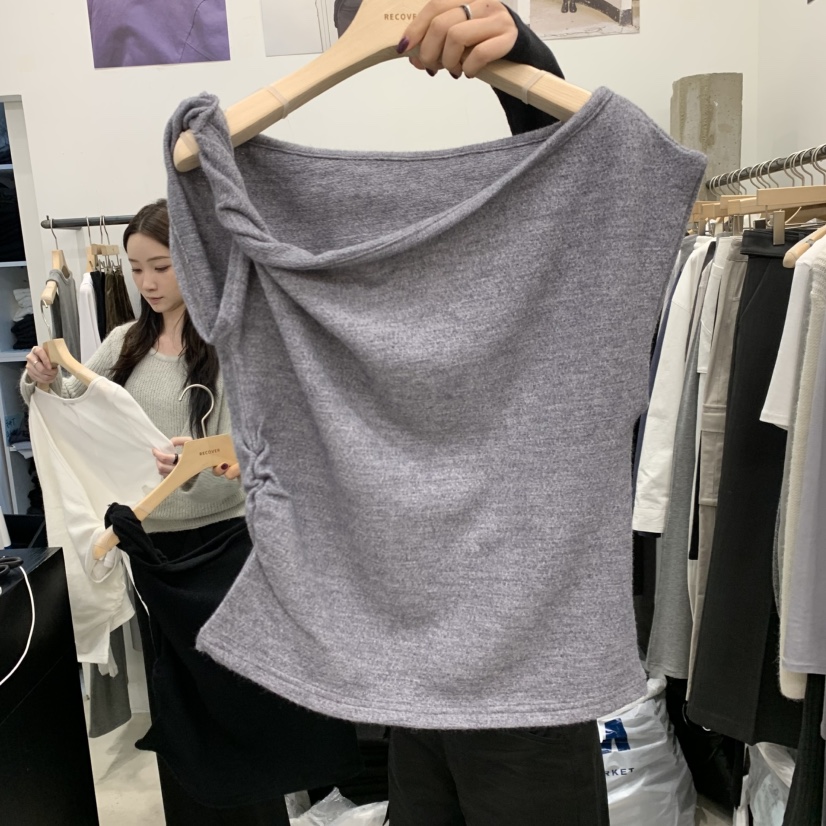 RECOVER東大門實拍女裝新品推薦熱賣時尚吊帶背心不含內搭RECOVER/MOMENT吊帶/背心圖色1