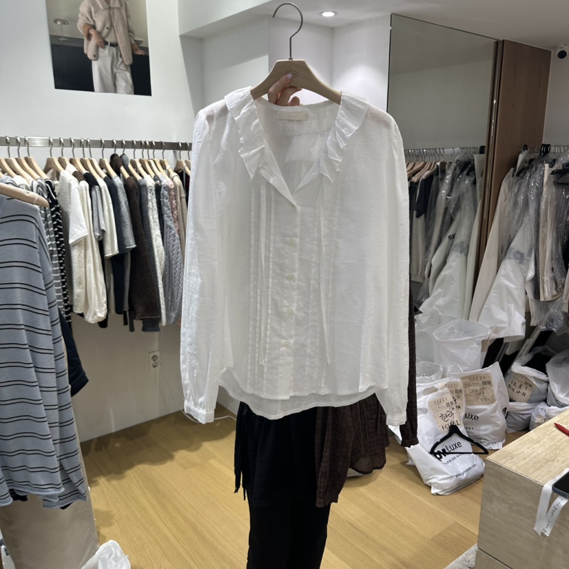 TIZZI東大門實拍女裝新品休閑熱賣真品時尚推薦襯衫蕾絲衫TIZZI襯衫/蕾絲衫圖色1