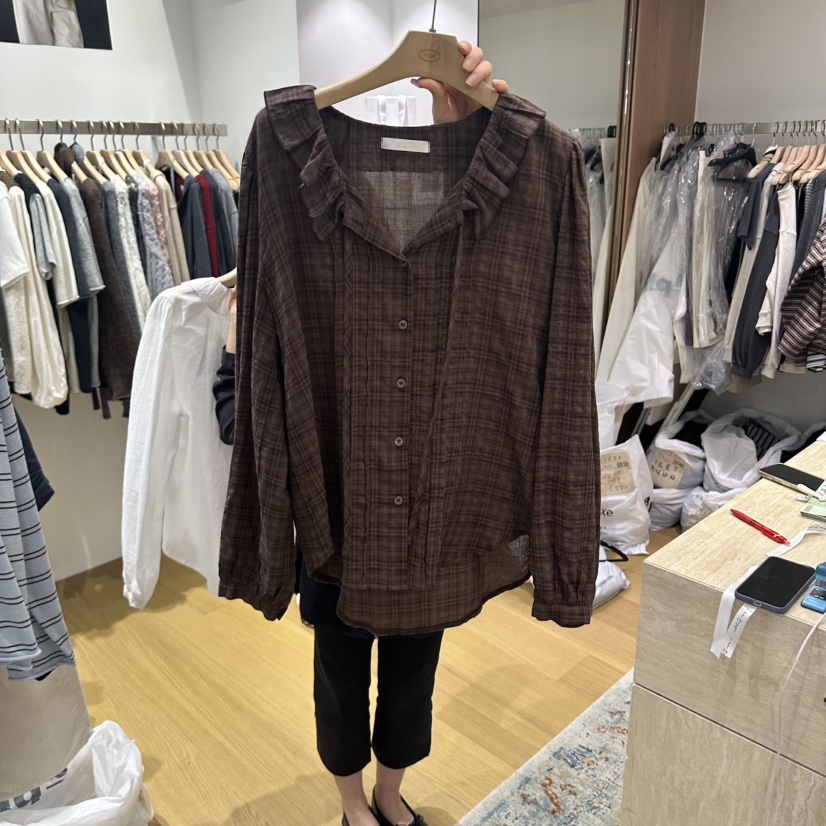 TIZZI東大門實拍女裝新品休閑熱賣真品時尚推薦襯衫蕾絲衫TIZZI襯衫/蕾絲衫圖色2