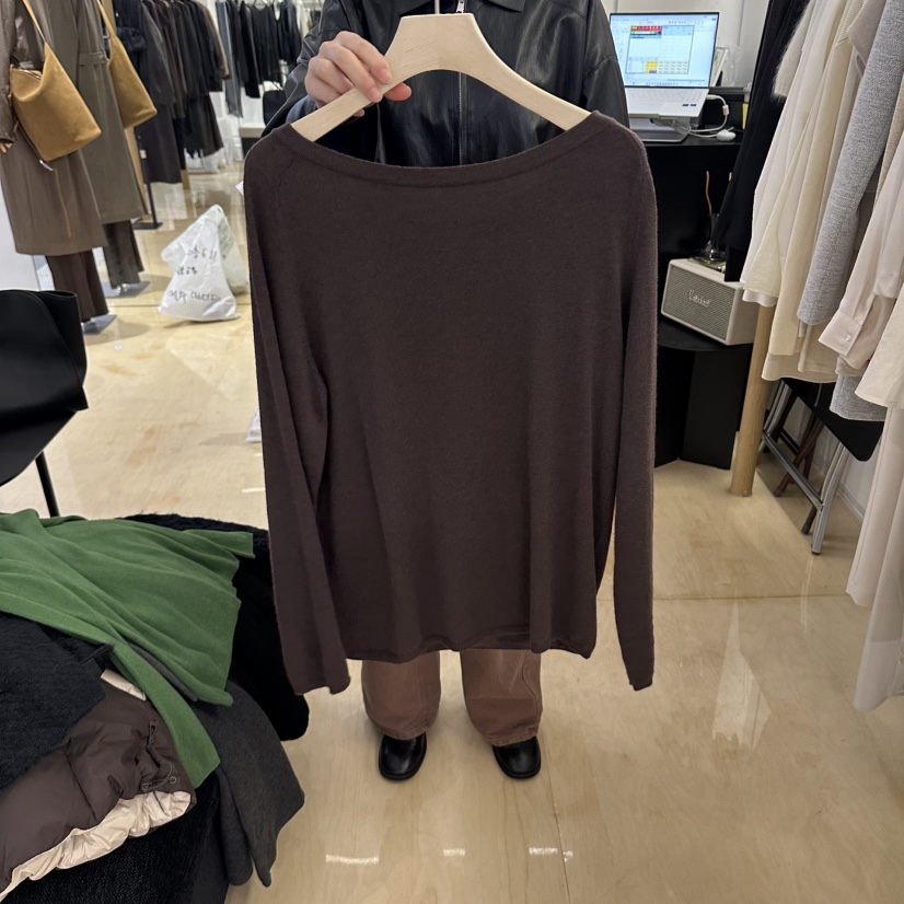 KOIVUE韓國直郵女士新款時尚休閑人氣熱賣推薦長袖T恤蝴蝶結KOIVUE長袖T恤圖色2棕色