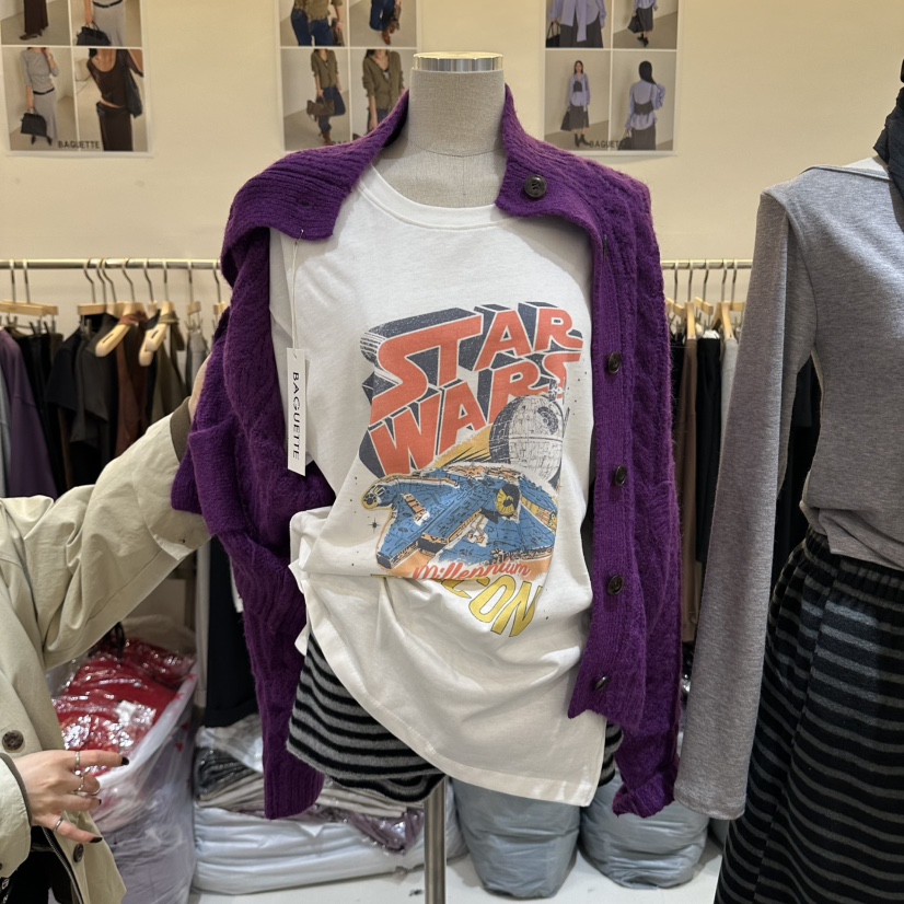 BAGUETTE-P東大門實拍女裝新品休閑時尚真品推薦長袖T恤BAGUETTE-P長袖T恤圖色2