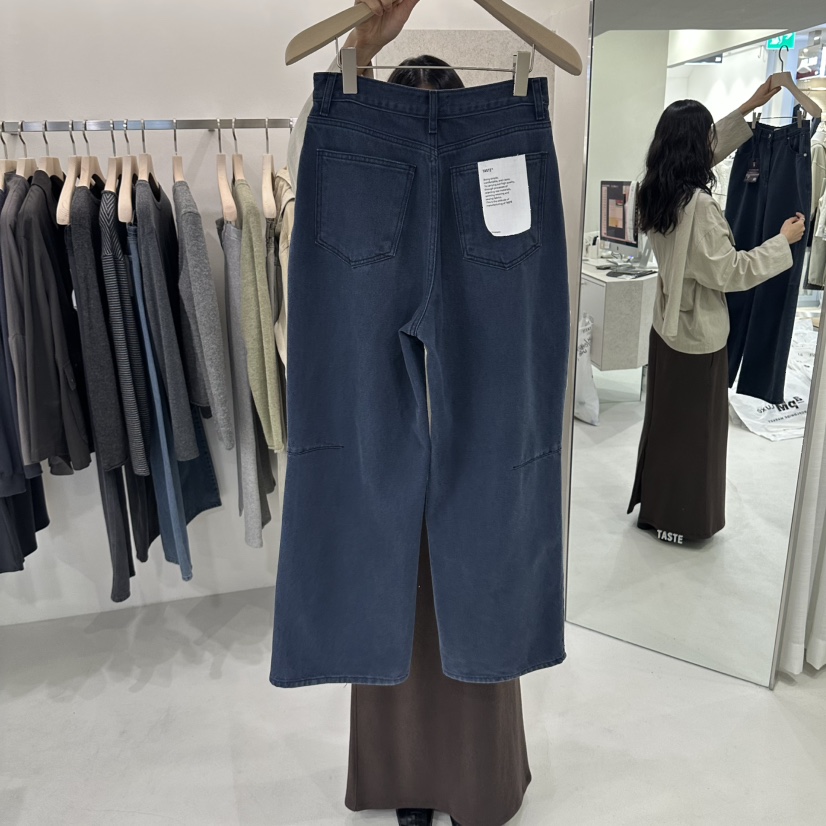 ONESTASTE東大門代購女士新款時尚熱賣休閑休閑褲水洗牛仔布ONESTASTE休閑褲