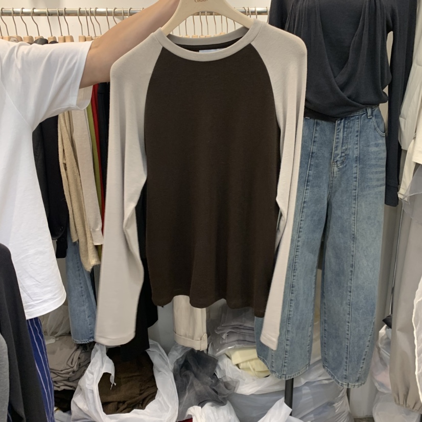 ORRD東大門直郵女裝新品真品人氣休閑時尚熱賣推薦長袖T恤ORRD長袖T恤圖色2