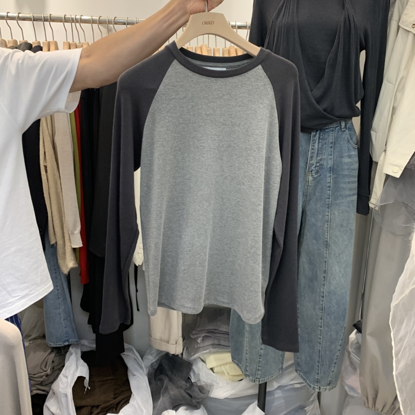 ORRD東大門直郵女裝新品真品人氣休閑時尚熱賣推薦長袖T恤ORRD長袖T恤圖色3