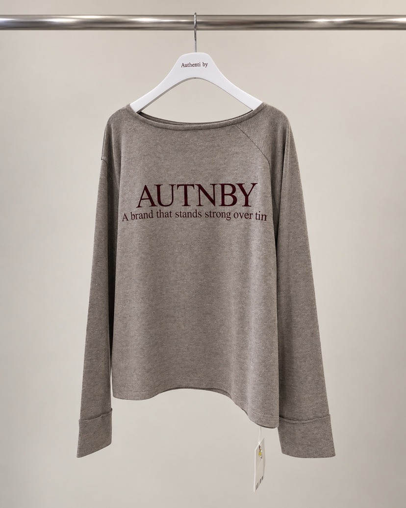 AUTHENTIBY東大門直郵女裝新品人氣真品熱賣推薦休閑長袖T恤AUTHENTIBY長袖T恤圖色2