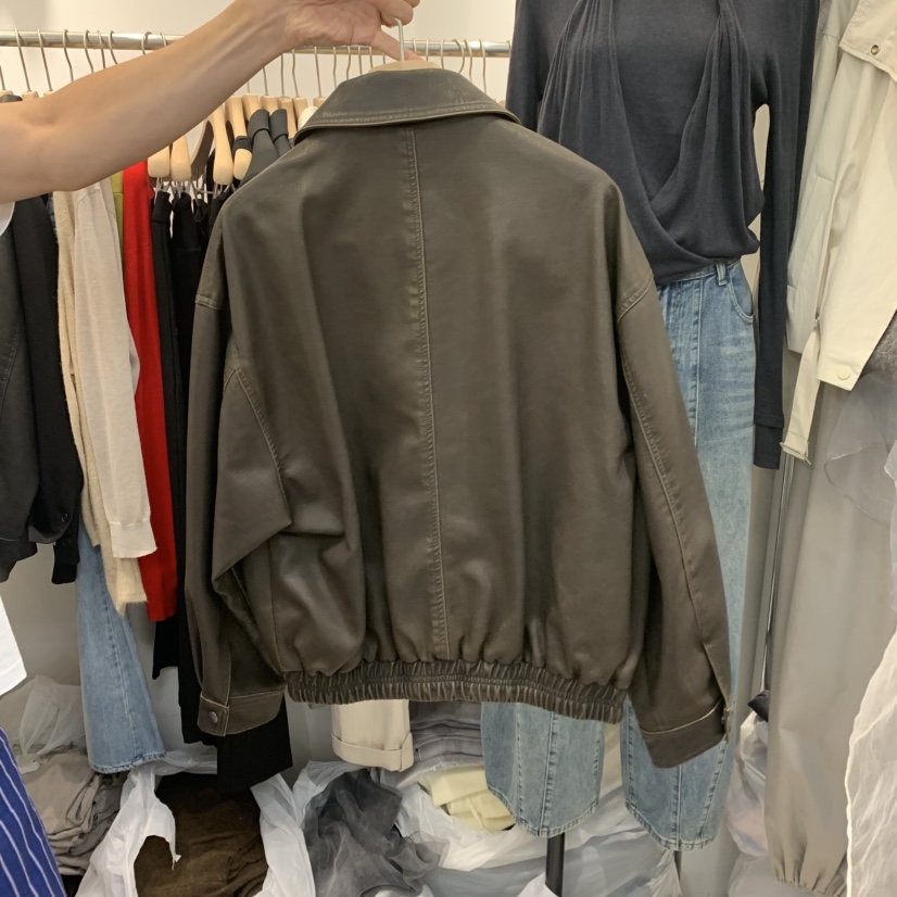 ORRD東大門直郵女裝新款時尚休閑熱賣人氣真品推薦皮衣皮革ORRD皮衣