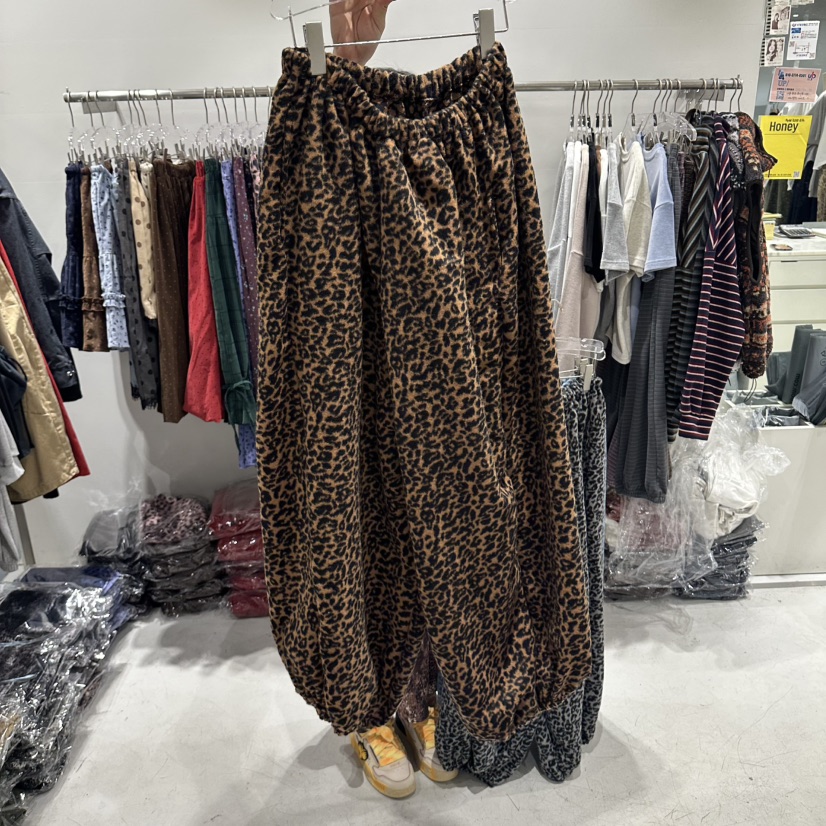 COMBO韓國直郵女士新品休閑真品人氣推薦時尚熱賣休閑褲豹紋COM_BO休閑褲圖色3