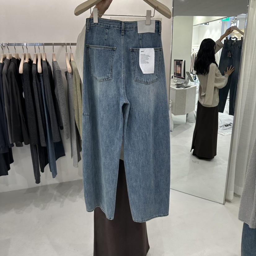 ONESTASTE韓國直郵女裝新品推薦熱賣時尚人氣真品休閑牛仔褲ONESTASTE牛仔褲