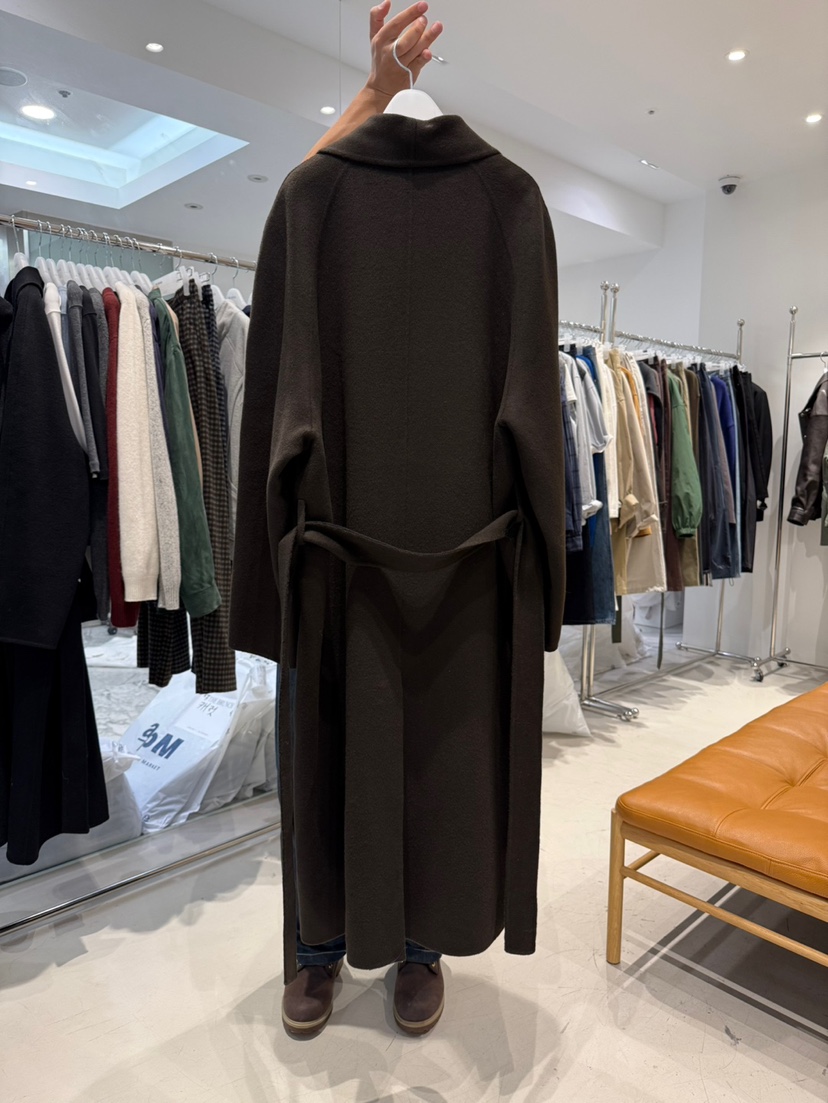 THE BRUNCH東大門直郵女裝新品時尚人氣休閑中長款大衣手工THE BRUNCH中長款大衣