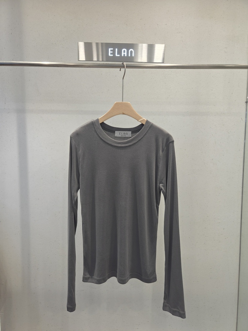 ELAN韓國直郵女裝新款真品休閑時尚推薦長袖T恤莫代爾柔軟ELAN長袖T恤圖色2