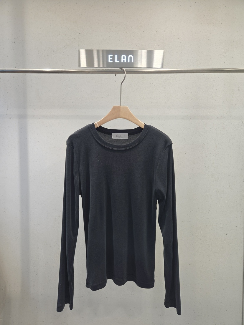 ELAN韓國直郵女裝新款真品休閑時尚推薦長袖T恤莫代爾柔軟ELAN長袖T恤圖色3