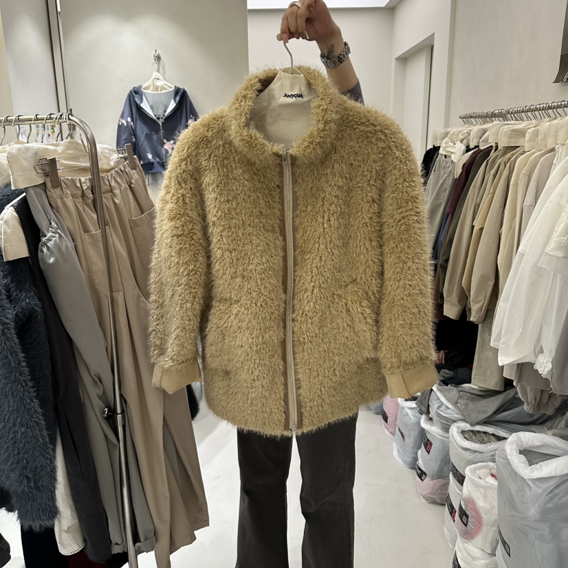 JUDYQUE韓國直郵女裝新品熱賣人氣休閑推薦短款大衣泰迪熊JUDYQUE短款大衣圖色1