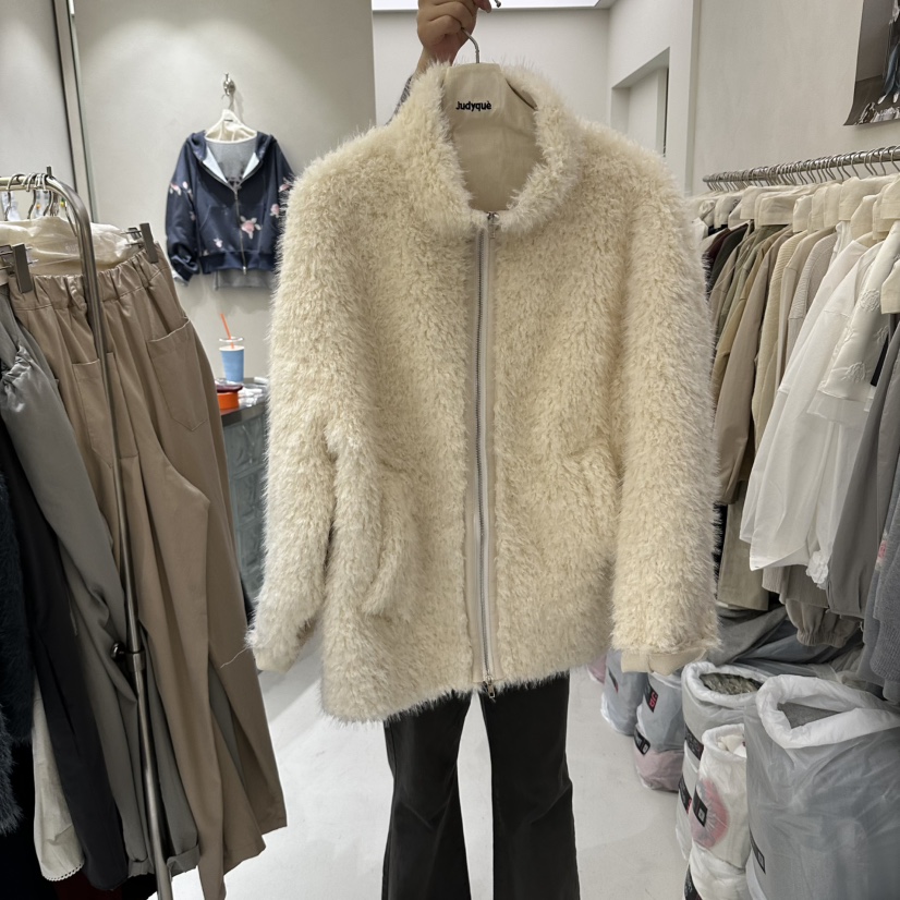 JUDYQUE韓國直郵女裝新品熱賣人氣休閑推薦短款大衣泰迪熊JUDYQUE短款大衣圖色2