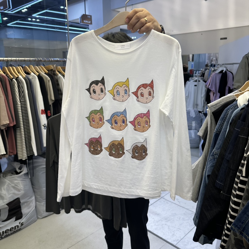 K STORY東大門直郵女士新品熱賣真品休閑時尚推薦長袖T恤K STORY長袖T恤圖色1