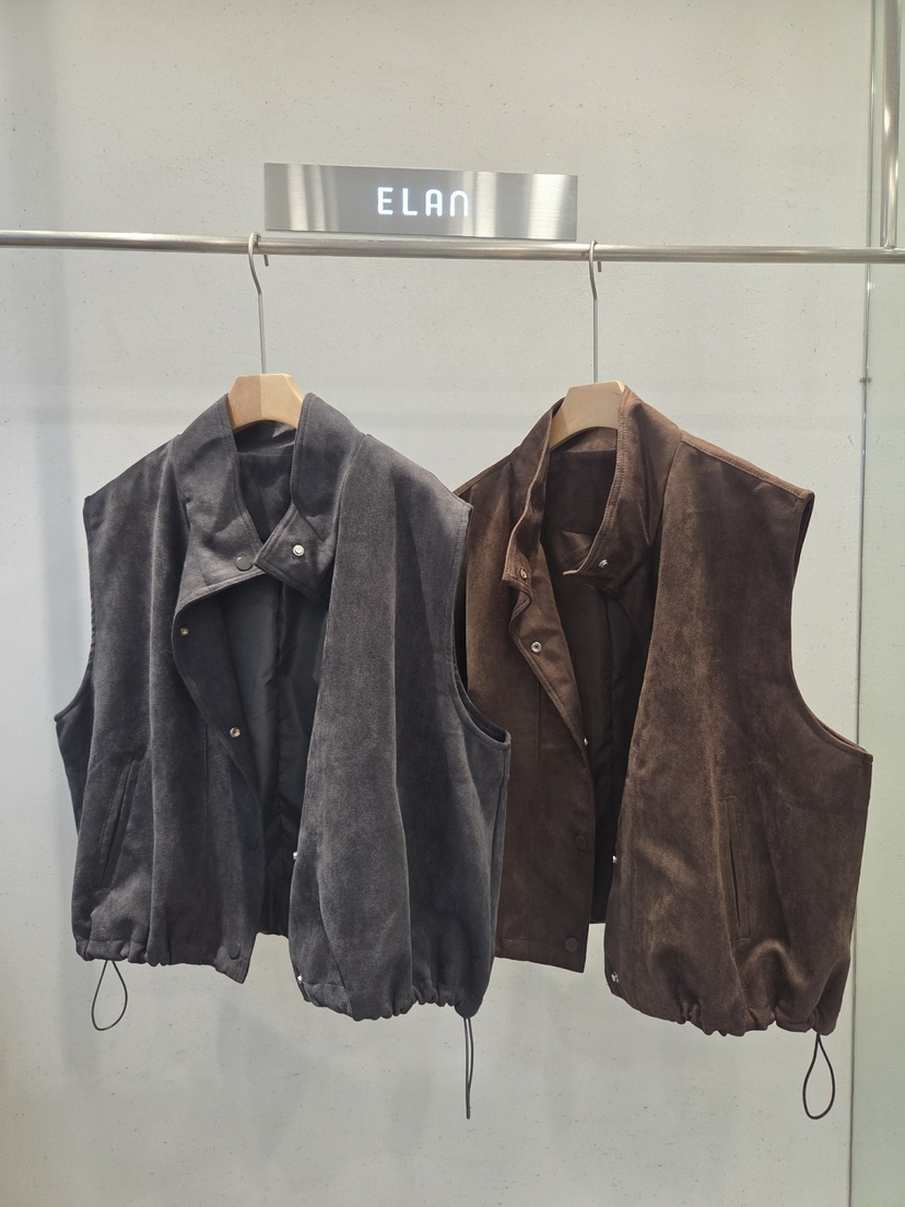 ELAN韓國代購女裝新品人氣真品休閑熱賣時尚推薦馬甲高領ELAN馬甲