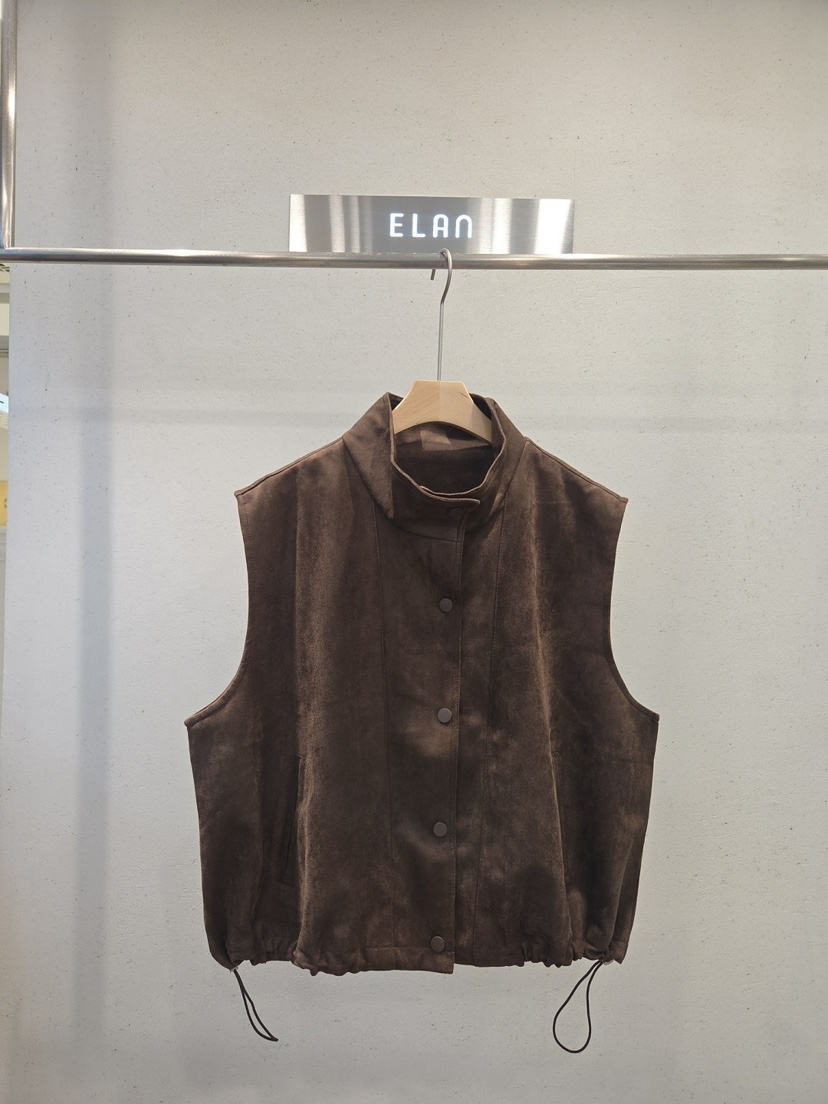 ELAN韓國代購女裝新品人氣真品休閑熱賣時尚推薦馬甲高領ELAN馬甲圖色1
