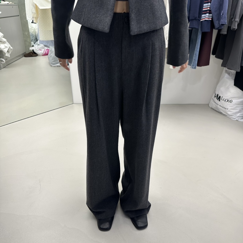 NOTHING MORE東大門代購女裝新款真品人氣熱賣休閑休閑褲NOTHING MORE休閑褲圖色1深灰色