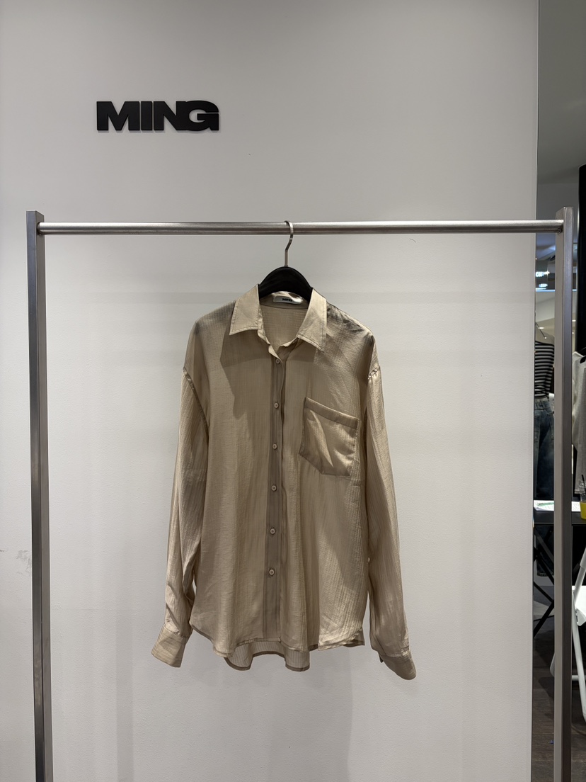 MING/MENG東大門實拍女士新款人氣休閑真品襯衫蕾絲衫透視MING/MENG襯衫/蕾絲衫圖色1