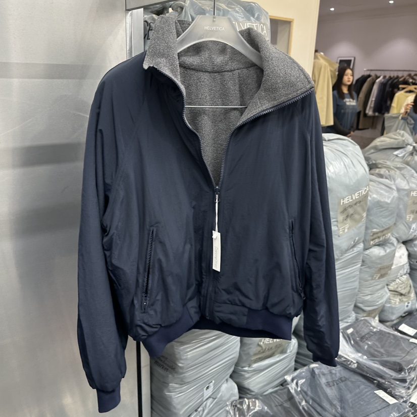 HELVETICA東大門直郵女裝新品時尚人氣休閑推薦夾克雙面抓絨HELVETICA夾克圖色1