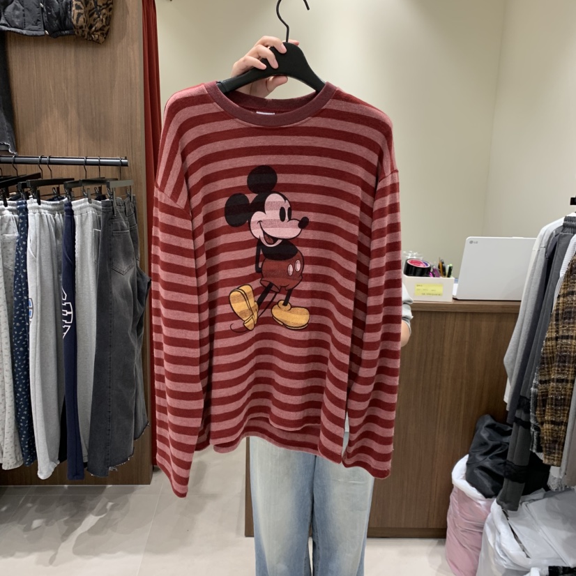 VANTA韓國代購女裝新款熱賣真品推薦時尚休閑長袖T恤米奇VANTA長袖T恤圖色2