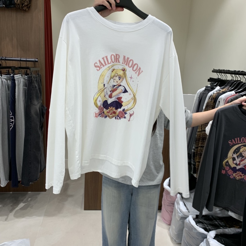 VANTA東大門實拍女士新款休閑真品推薦人氣熱賣時尚長袖T恤VANTA長袖T恤圖色1