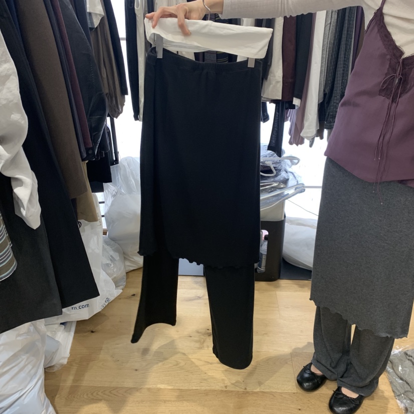 FLAT韓國代購女裝新款真品推薦休閑熱賣人氣時尚裙褲flat裙褲