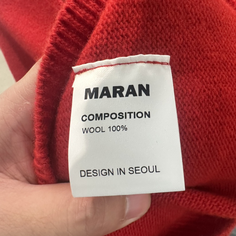 MARAN-P韓國代購女裝新款人氣休閑推薦時尚針織衫V領柔軟MARAN針織衫