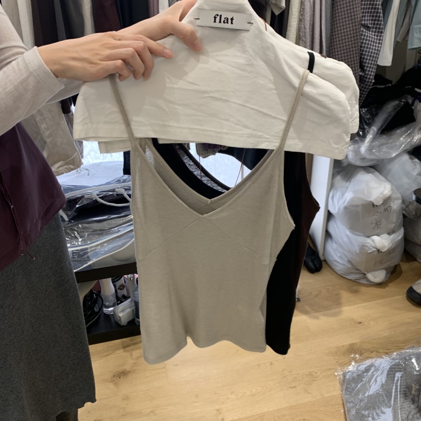 FLAT韓國代購女裝新款熱賣休閑人氣時尚真品推薦吊帶背心flat吊帶/背心圖色1