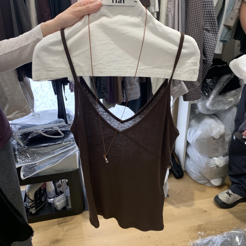 FLAT韓國代購女裝新款熱賣休閑人氣時尚真品推薦吊帶背心flat吊帶/背心圖色3