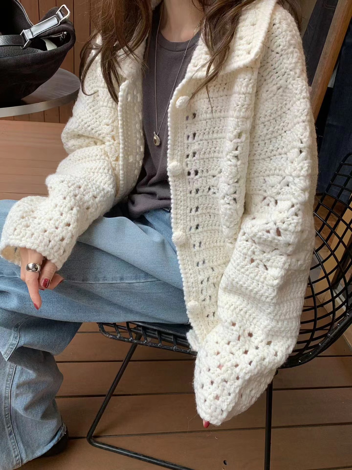 MELLOUNGE-멜라운지-T東大門代購女士新品休閑時尚毛衣MELLOUNGE-2件起毛衣