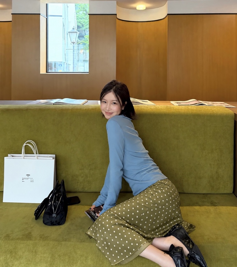 ENCHO東大門實拍女裝新款人氣推薦時尚熱賣休閑真品長裙ENCHO長裙