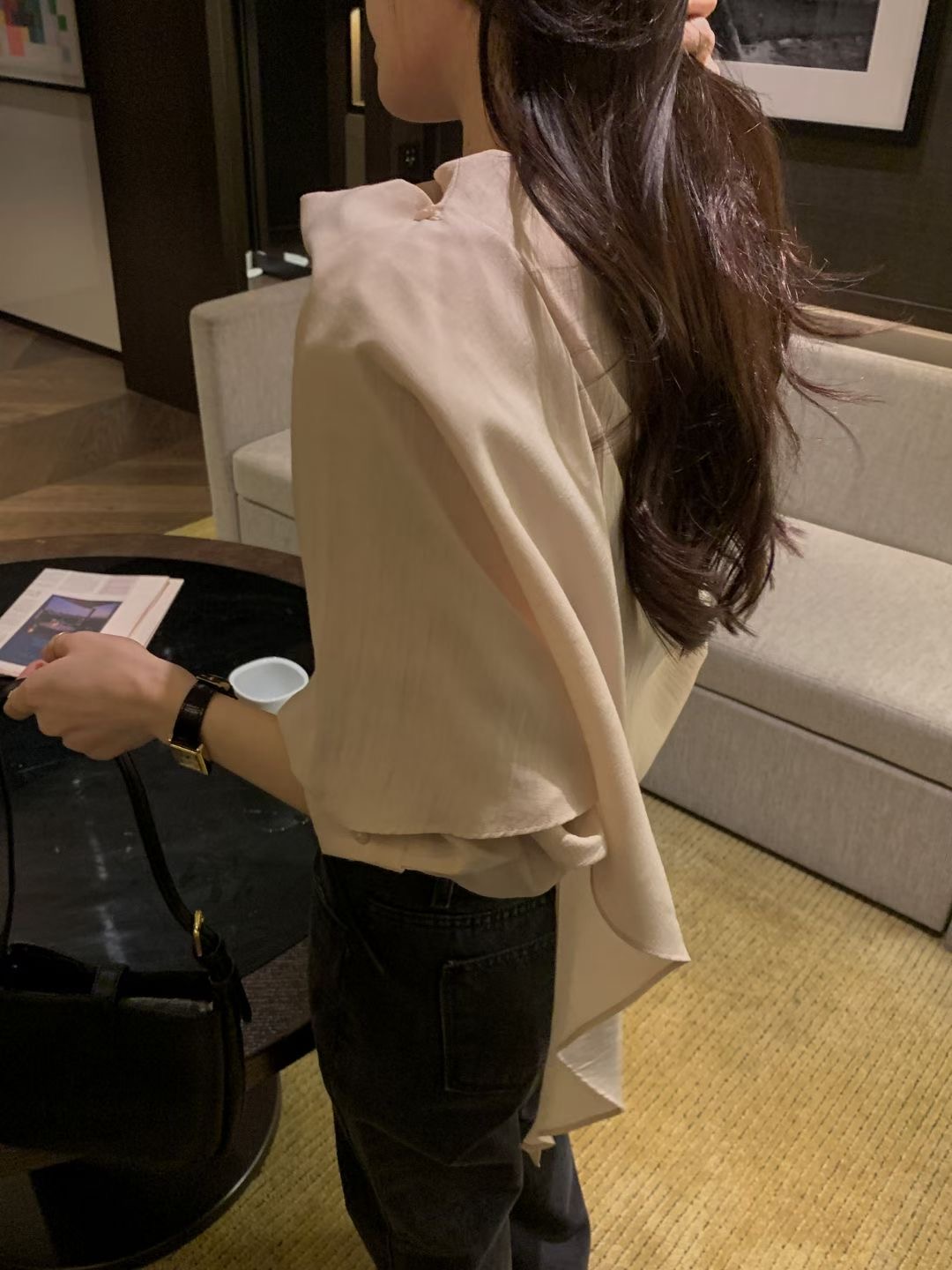 OSRO韓國代購女裝新款熱賣時尚真品休閑推薦人氣襯衫蕾絲衫OSRO襯衫/蕾絲衫