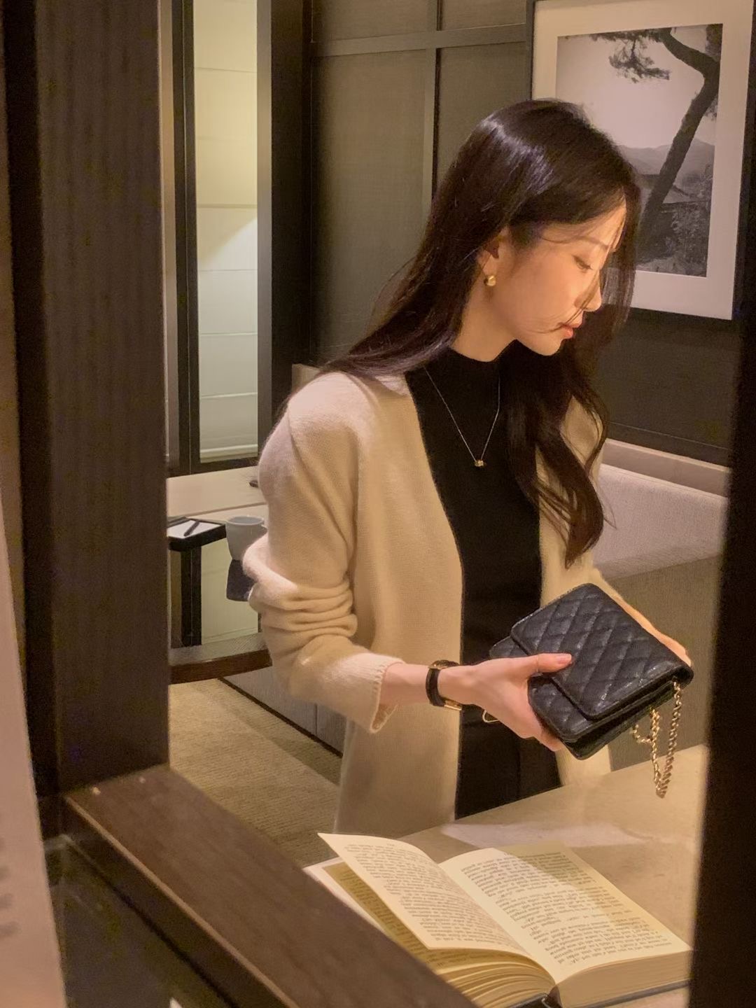 OSRO韓國直郵女士新品休閑真品時尚人氣熱賣針織衫含腰帶OSRO針織衫