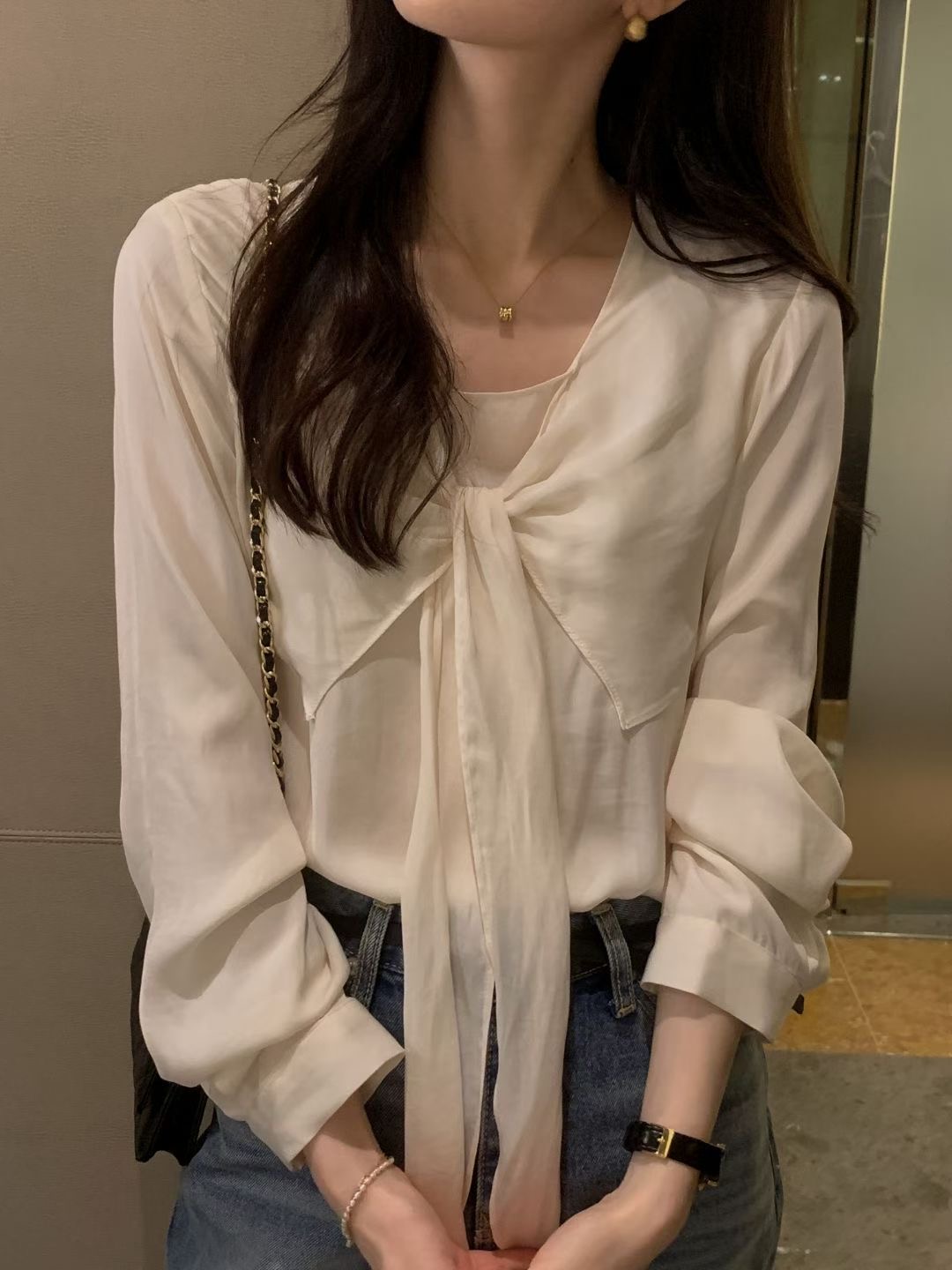 OSRO東大門實拍女裝新品真品休閑人氣熱賣推薦襯衫蕾絲衫OSRO襯衫/蕾絲衫圖色2