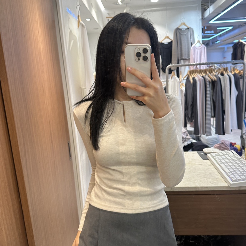 ON THE MODE韓國直郵女裝新品人氣休閑推薦真品長袖T恤ON THE MODE長袖T恤