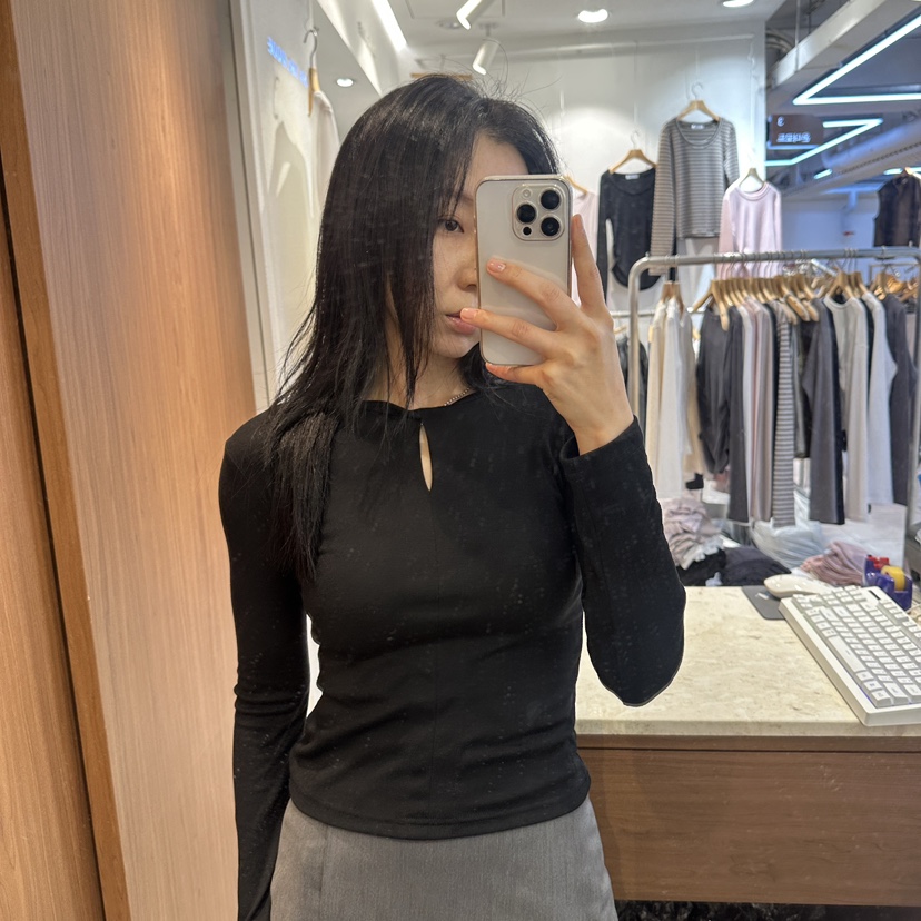 ON THE MODE韓國直郵女裝新品人氣休閑推薦真品長袖T恤ON THE MODE長袖T恤