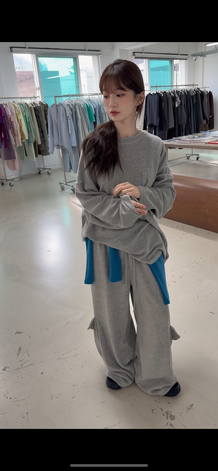 77東大門實拍女士新品真品時尚人氣推薦熱賣休閑休閑褲口袋77休閑褲