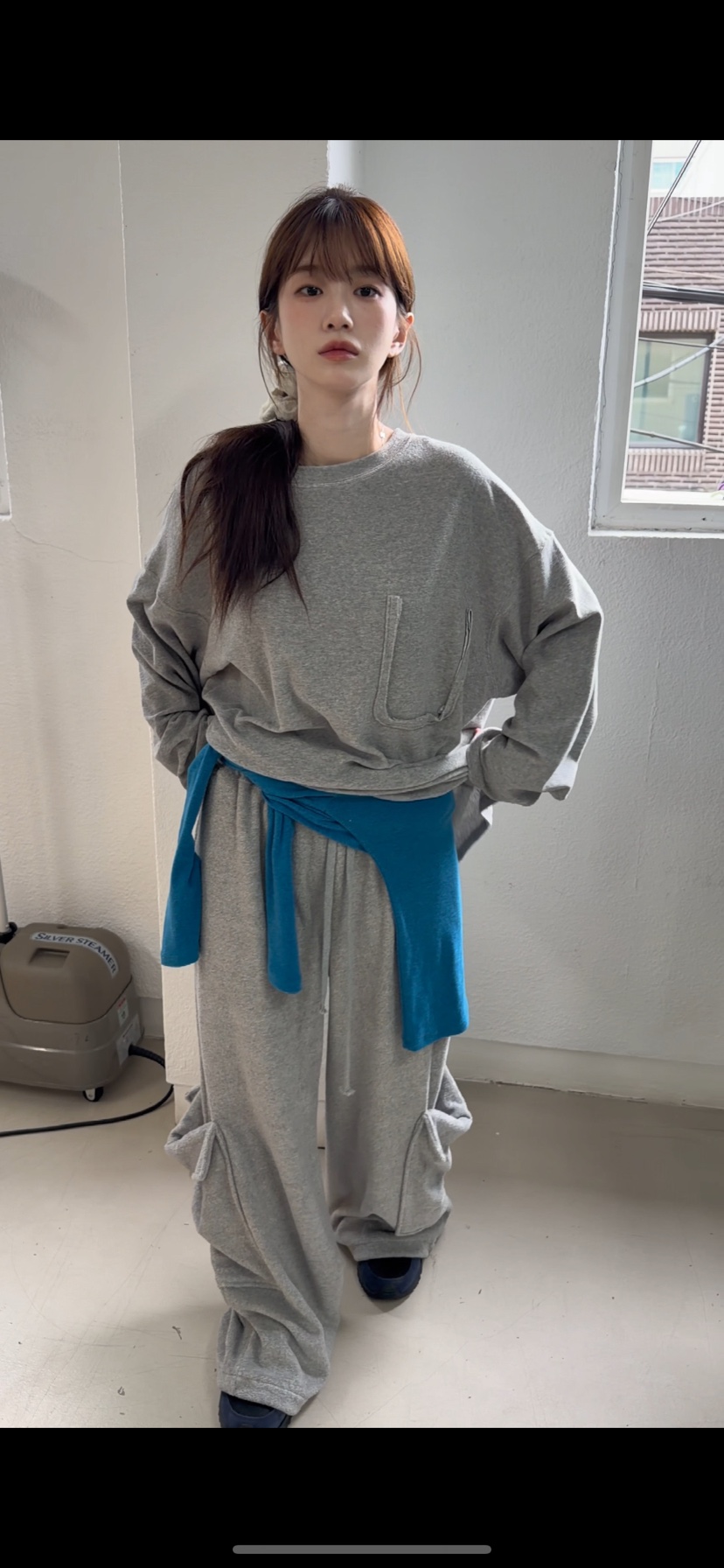 77東大門實拍女士新品真品時尚人氣推薦熱賣休閑休閑褲口袋77休閑褲