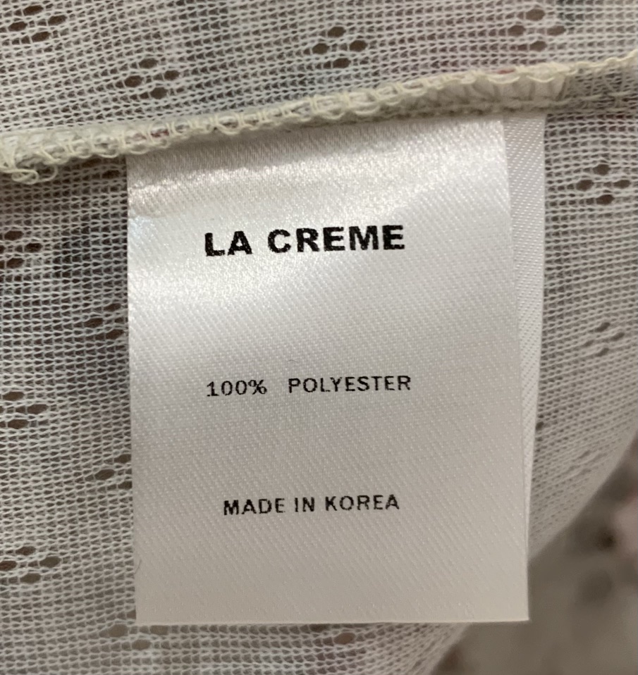 LA CREME東大門實拍女裝新品休閑真品人氣時尚長袖T恤提花LA CREME長袖T恤