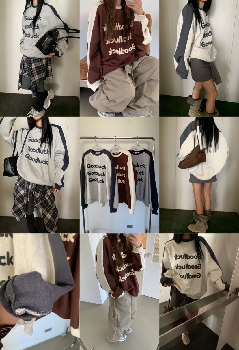 EYEL韓國代購女士新款推薦真品時尚熱賣人氣休閑衛衣抓絨EYEL衛衣